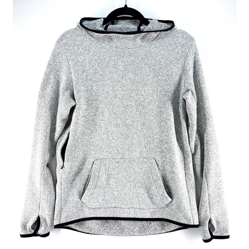 Nike Therma Fit Heather Gray Hoodie L Zip Pockets Athleisure Gorpcore Streetwear